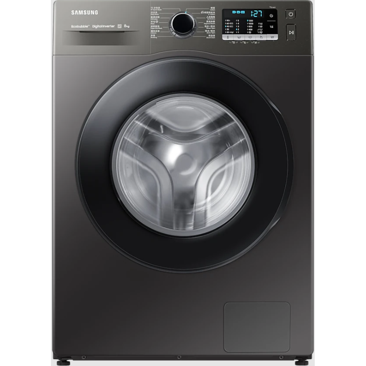 Samsung 三星 WW80AGAS21AXSH 8.0kg 1200轉 Slim Ecobubble™ 前置式洗衣機 (銀灰色)